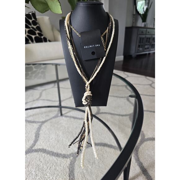 The Limited Beaded Knot Necklace NWT - Picture 1 of 4